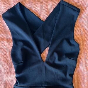 Lulu's Black Boot Cut Jumpsuit with Flare